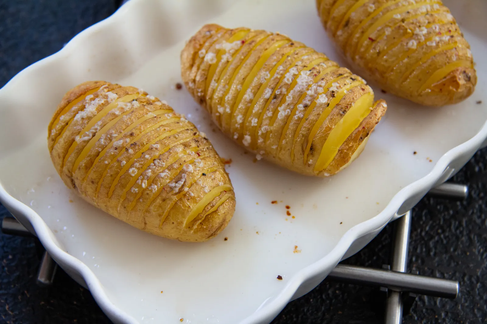 Hasselback uit de oven
