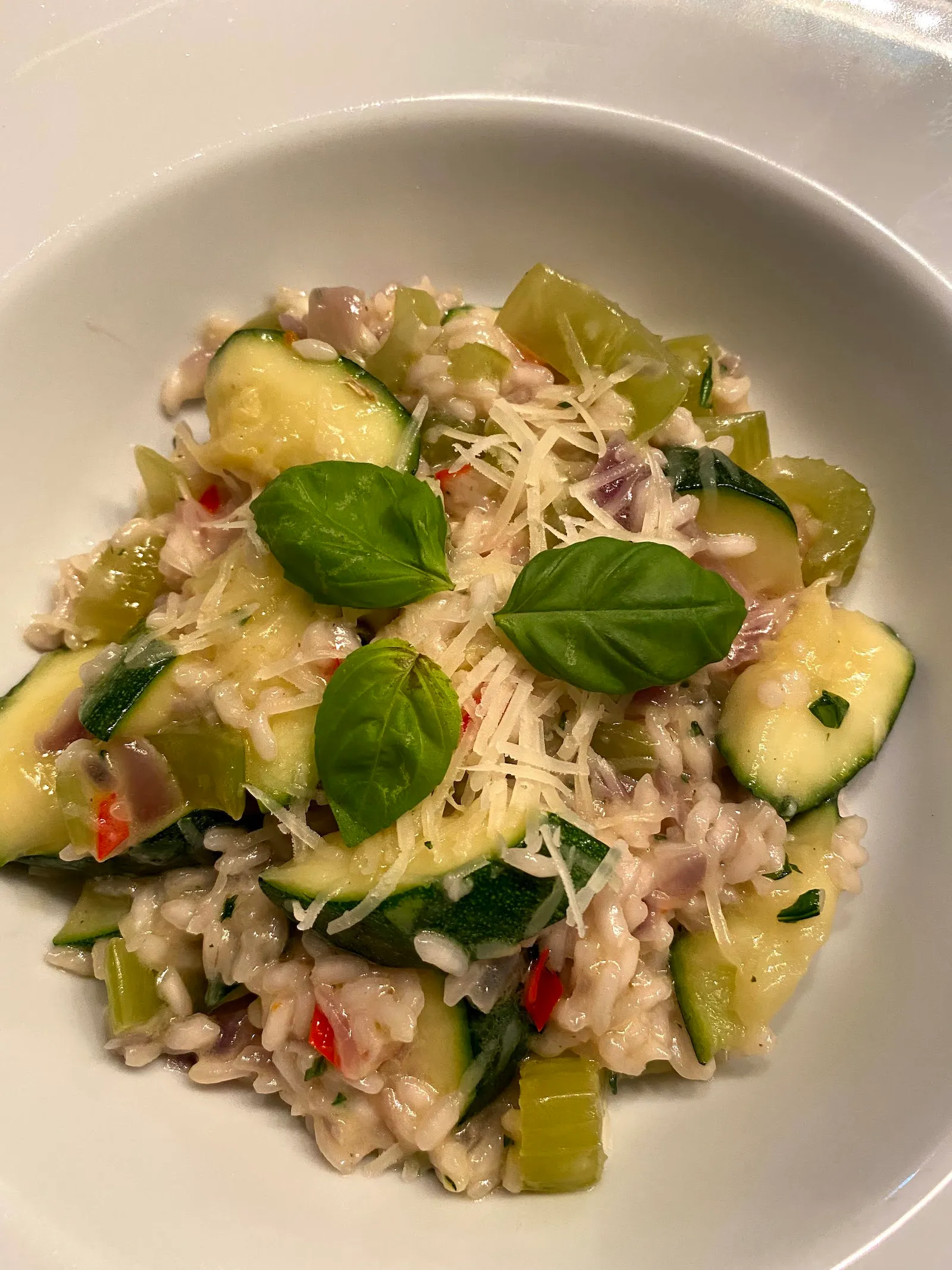 Risotto met courgette