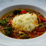 Vegetarische snelle rode curry